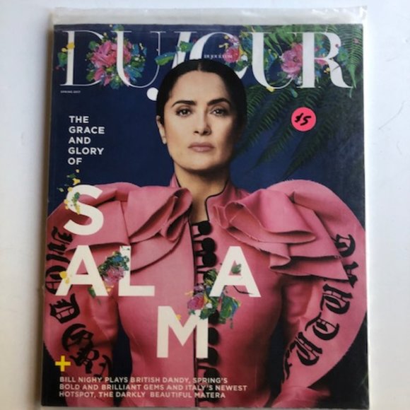 DuJour Magazine Spring 2017 SALMA HAYEK Cover Fashion Celebrity Hollywood - Picture 1 of 1